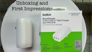 Unboxing the Belkin 3port USBC 67W charger [upl. by Kuhlman]