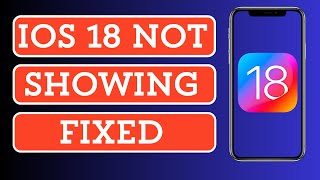 How to Fix iOS 18 Not Showing on iPhone 1112131415 Pro Max  iOS 18 Not Showing [upl. by Irec]