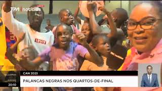 CAN 2023  Palancas Negras nos quartosdefinal [upl. by Labannah]