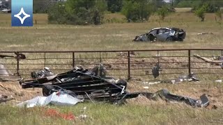 🇺🇸 Granizo gigante en Texas clima extremo  Noticias EstrellaTV [upl. by Auqinot]