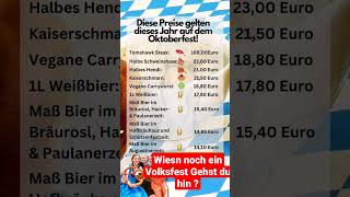 ist die Wiesn noch ein Volksfest  wiesn2024 oktoberfest preise [upl. by Yeliac730]