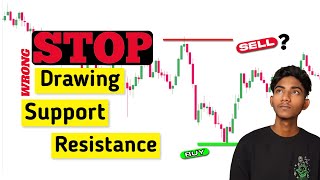 How To ACTUALLY Draw Support Resistance  Support Resistance Trading Strategy [upl. by Jean-Claude24]