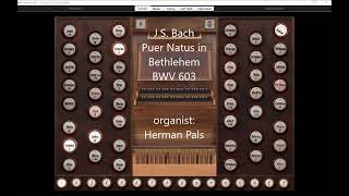 JS Bach Puer Natus in Bethlehem BWV 603 Hauptwerk Sonarte organ Velesovo [upl. by Huldah]