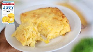 Moist amp Easy Jiffy Mix Corn Casserole Recipe  Thanksgiving Recipes [upl. by Franek]