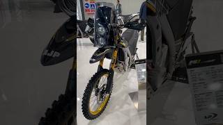 AJP PR7 650 ADVENTURE Gold Edition ADV bike at EICMA 2023 advbike eicma2023 650cc dirtbike [upl. by Bechler]