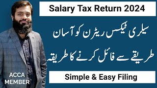 Salary Tax Return Filing 2024  Simple amp Easy way of Filing  Reporting on IRIS  Reconciling  FBR [upl. by Anay61]