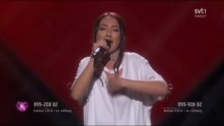 Adrijana  Amare  Melodifestivalen 2017 with SubtitlesLyrics Semifinal 1 [upl. by Cyn]