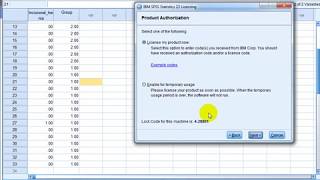 How to activate SPSS and how to enter licence [upl. by Ettereve]