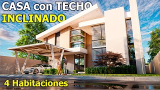 Hermosa CASA MODERNA con TECHOS INCLINADOS 4 Habitaciones [upl. by Eradis24]