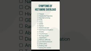 Histamine Overload Symptoms 🤯 shorts [upl. by Aisya]