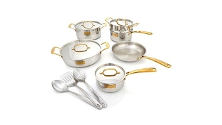 Fleischer Wolf London 13pc Stainless Cookware Set [upl. by Yatnuhs408]