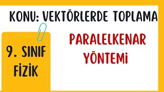 VEKTÖRLERDE TOPLAMA  PARALELKENAR YÖNTEMİ  9 Sınıf Fizik Konu Anlatım [upl. by Lydell]