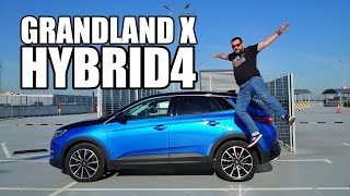 Opel Grandland X Hybrid4  300 hp AWD PHEV SUV ENG  Test Drive and Review [upl. by Rama]