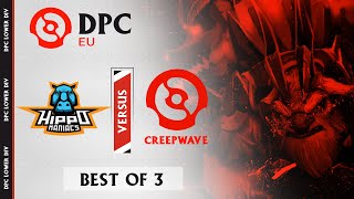 HippoManiacs vs CreepWave Game 2 BO3  DPC 2021 Season 1 EU Lower Division [upl. by Vahe971]