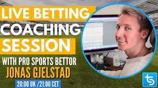 Trademate Live Betting Coaching Session w Pro Sports Bettor  Jonas Gjelstad [upl. by Gluck]