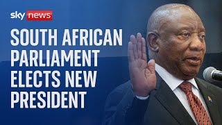 South African president delivers speech following vote in Parliament [upl. by Teriann]