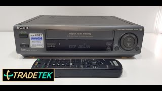 Sony SLVX327 VCR Player amp Recorder  Demo [upl. by Dasteel710]