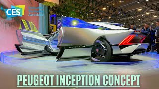 CES 2023  PEUGEOT INCEPTION CONCEPT [upl. by Ahseile81]