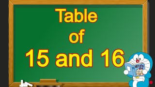 Table of 15 and 16  Table of 15  Table of 16  15 and 16 table  15 aur 16 ka table  15 16 Pahada [upl. by Haisa]