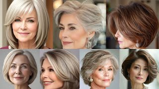 Best Short Hairstyles for Older Women over 60 with Thin Hair that will Beat your Age [upl. by Howell]