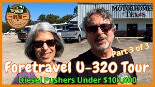 FORETRAVEL U320 Interior Review  65K QUALITY DIESEL PUSHER RV [upl. by Thrasher]