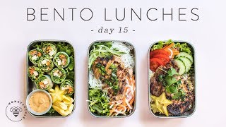 3 Healthy Vietnamese BENTO BOX LUNCHES 🐝 DAY 15  HONEYSUCKLE [upl. by Aihceyt643]