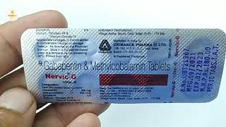 NervicG Tablet  Gabapentin and Methylcobalamin Tablet  Nervic G Tablet Uses Dosage Review hindi [upl. by Peg]