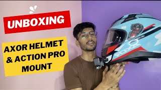 How to create Moto Vlogging Setup GoPro mount Axor Helmet Action pro mount chin mount [upl. by Ellehcyt]