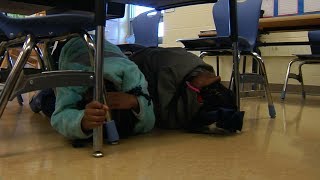 Earthquake Drill  Harvie Elementary School [upl. by Ahsena]