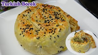 Turkish BörekTurkish Börek RecipeTurkish Borek With Cheese And SpinachBörekBy Food Mania [upl. by Aillemac]