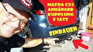 Mazda CX5 Anhängerkupplung einbauen und Elektro Satz 13 Polig verkabeln allroundharry [upl. by Kristy]