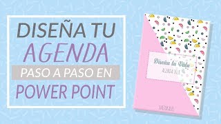 DISEÑA TU AGENDA PASO A PASO EN POWER POINT ESTILO 90S Fácil [upl. by Matthiew757]