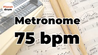 Metronome 75 bpm [upl. by Rubin]