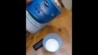 albumen care powder mixing fast and easy way with IKEA Milk Frother [upl. by Notnelc565]