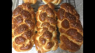 Six Braid Challah and PBJ Challah demoed [upl. by Bohrer166]