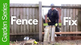 Fence Fix  Proper DIY Garden Series [upl. by Notnel449]