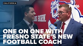 EXCLUSIVE Chatting with new Fresno State football coach Matt Entz [upl. by Eenaffit]