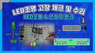 LED조명 모듈 고장 수리를 위한 기초 정보입니다 스마트홈 만들기 [upl. by Aicened]