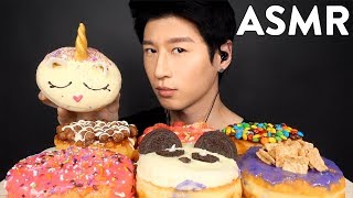 ASMR CALIFORNIA DONUTS amp COFFEE Whispering SOFT  CRUNCHY EATING SOUNDS  Zach Choi ASMR [upl. by Haleak]