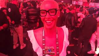 Amber Rose IMMEDIATE reaction to Jake Paul beating Mike Tyson [upl. by Ahseim619]