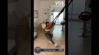 TRX Pistols Squat Jumps  wodconlila  PF Ignacio Vargas [upl. by Fanchon813]