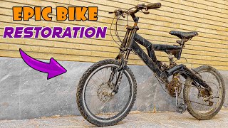 EPIC BIKE RESTORATION  Transforming A Bike From Junk to Jewel [upl. by Anastasio]