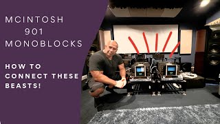 MCINTOSH 901 MONOBLOCKS amp Sonus Faber SE 17  How Do You Connect These [upl. by Tillion744]