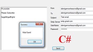 C Tutorial 75 How to send email using c [upl. by Tra]