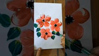 Finger paintingFlower painting🌸 fingerart drawing amazing easy shorts [upl. by Glenine]