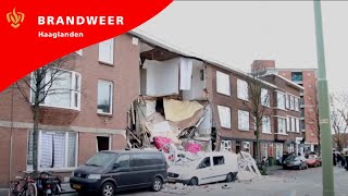 Brandweer Haaglanden  Explosie Jan van der Heijdenstraat Den Haag 2019 [upl. by Alejandro]