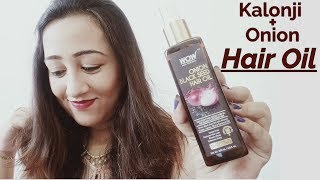 WOW Onion Black Seed Hair Oil Promotes Hair Growth  100 pure cold pressed oils [upl. by Eymaj]