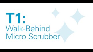 T1 WalkBehind Micro Scrubber  Product Overview  Tennant Company [upl. by Callahan]