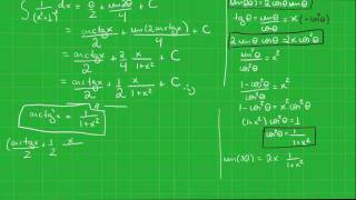 Método de integração por frações parciais IV  funções racionais simples tipo 4 c part [upl. by Neyrb176]