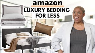 AMAZON Designer Bedding on a Budget TOP LUXURY PICKS [upl. by Kynan479]